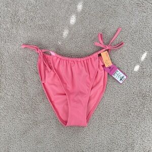 Kohl's Pink Bikini Bottom with Side Ties
